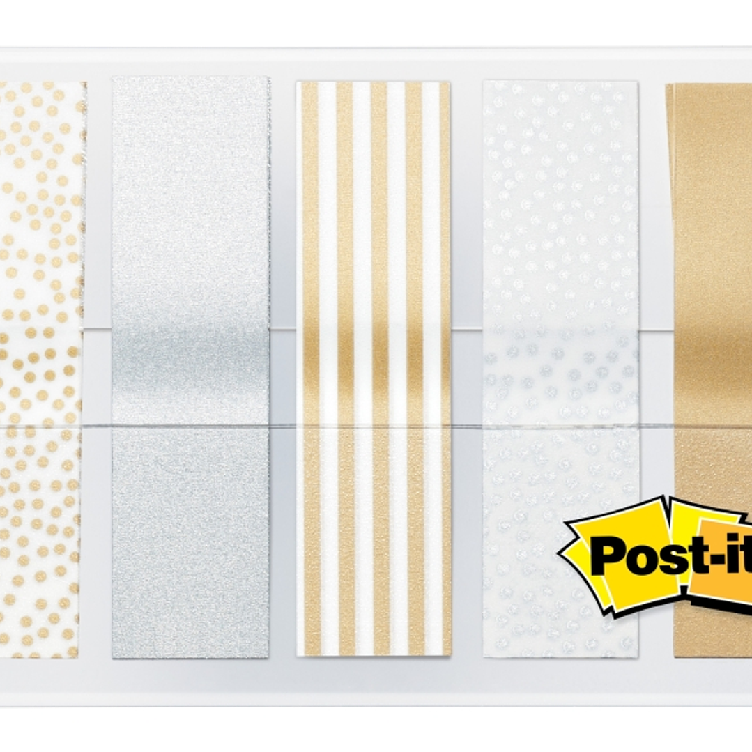 Post-It Index Dispensador con 100 Marcadores de Indice Reposicionables - Forma Rectangular - Colores Surtidos 1