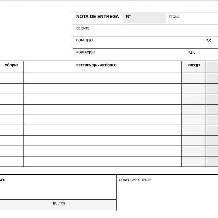 Apli Talonario Entrega 1/8 Apaisado Duplicado - Formato Apaisado - 2 Copias - Numeracion Secuencial - Papel Autocopiativo - Blanco 1
