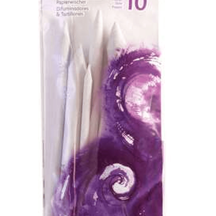 Daler Rowney Simply Pack de 12 Esfuminos - 4 Difuminos y 6 Esfuminos - Color Blanco 1