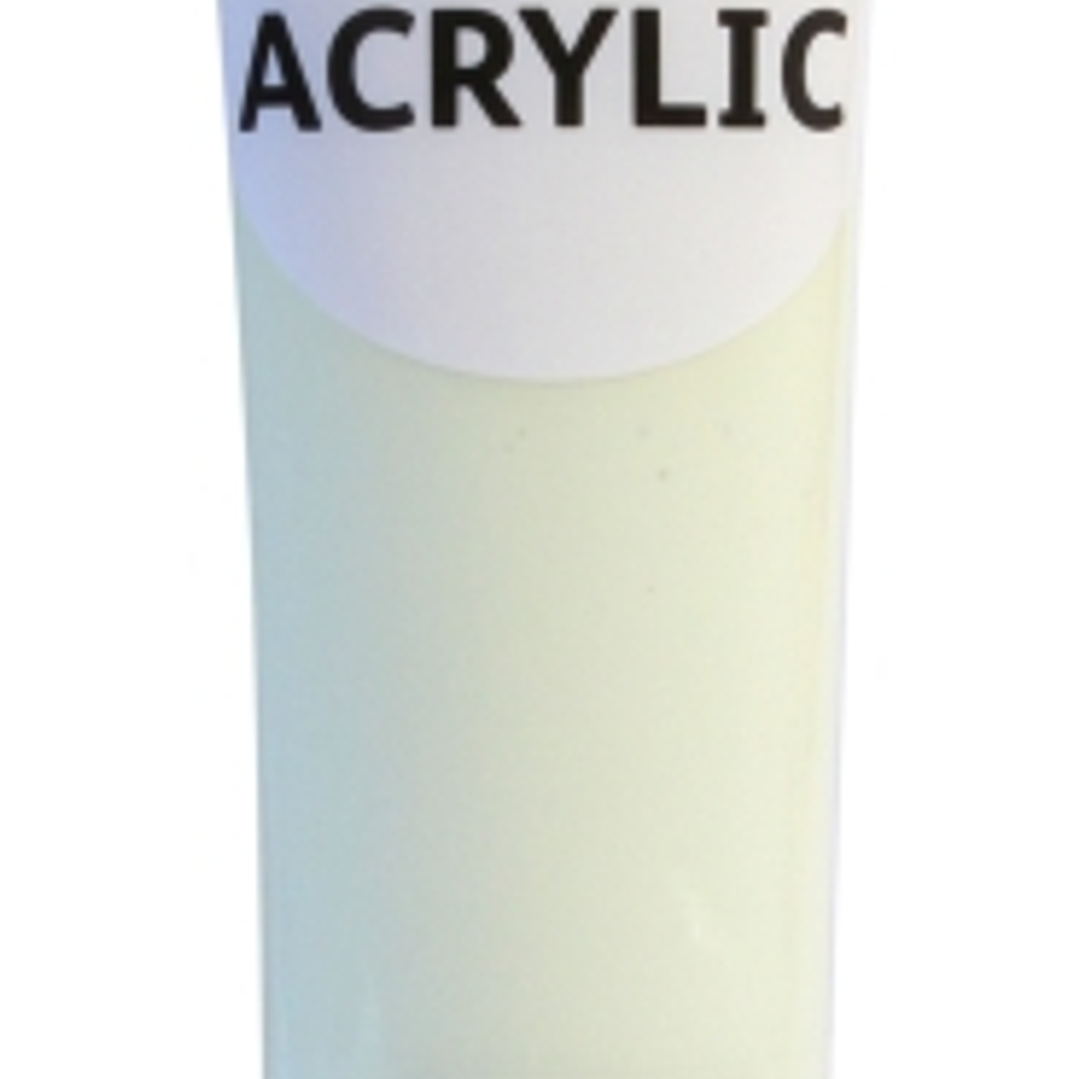Daler Rowney Simply Pintura Acrilica - Tubo de Plastico - 75ml - Brilla en la Oscuridad - Color Fosforescente 1