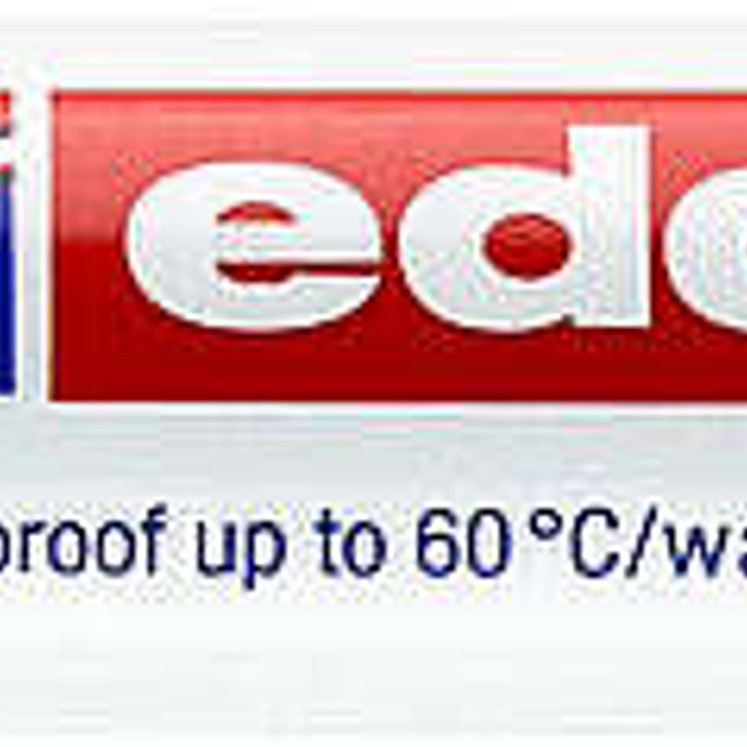 Edding 4500 Rotulador Permanente para Textil - Punta Redonda - Trazo entre 2 y 3mm - Olor Neutro - Secado Rapido - Color Rojo 1