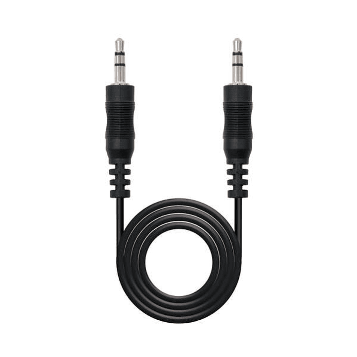 Nanocable Cable Audio Estereo Jack 3.5mm Macho a Jack 3.5mm Macho 5m - Color Negro 1