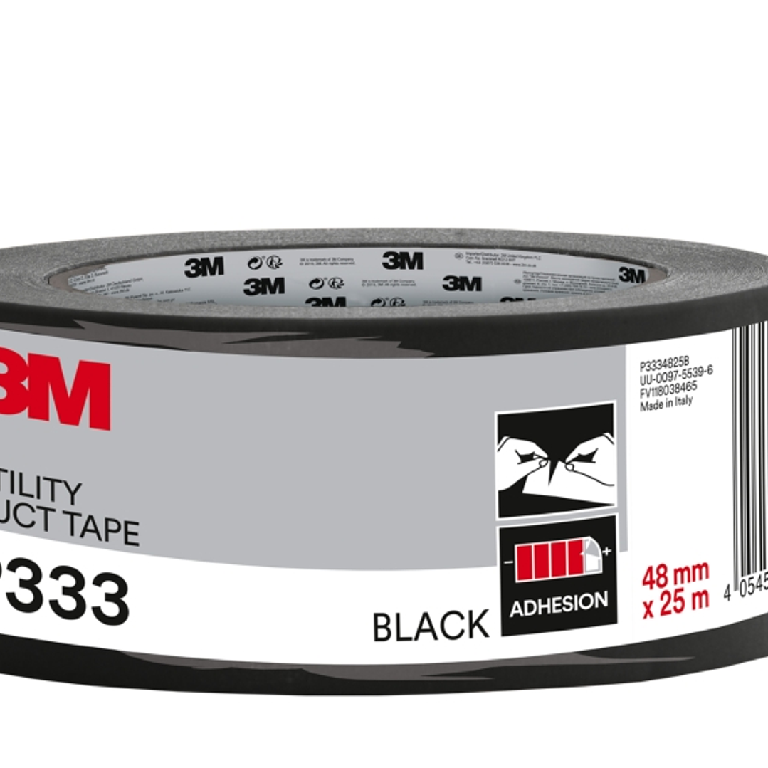 3M Cinta Adhesiva Americana - 48mm x 25m - Color Negro 1