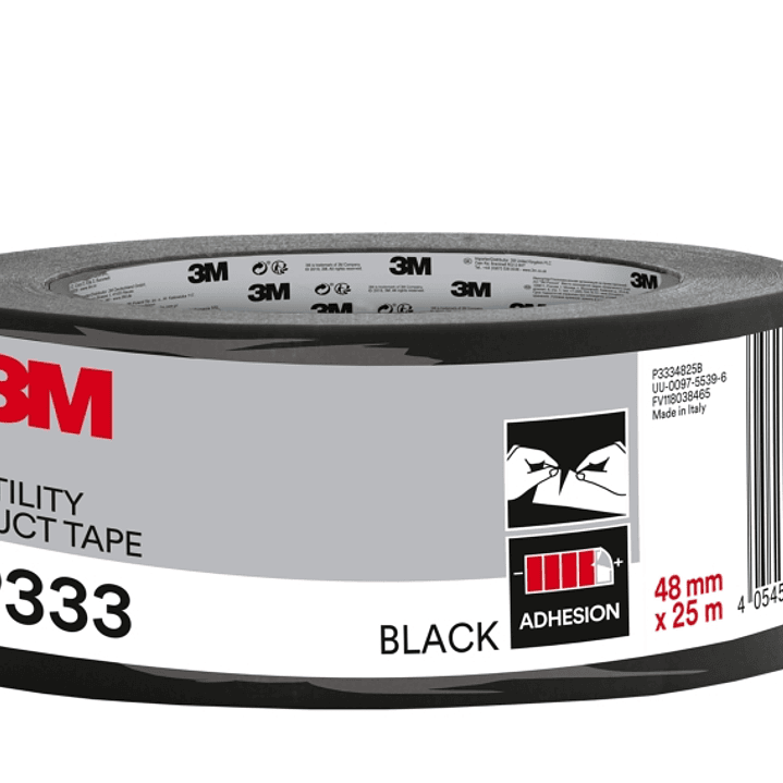 3M Cinta Adhesiva Americana - 48mm x 25m - Color Negro 1