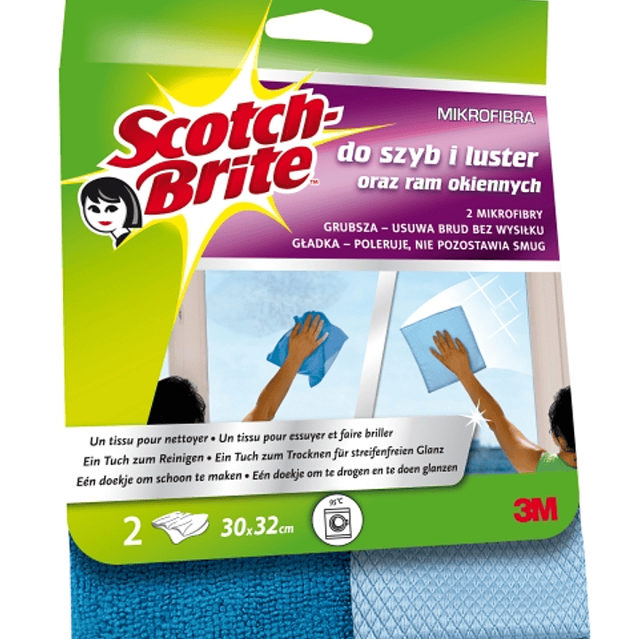 Scotch-Brite Bayeta de Microfibra para Cristales - Color Azul 1