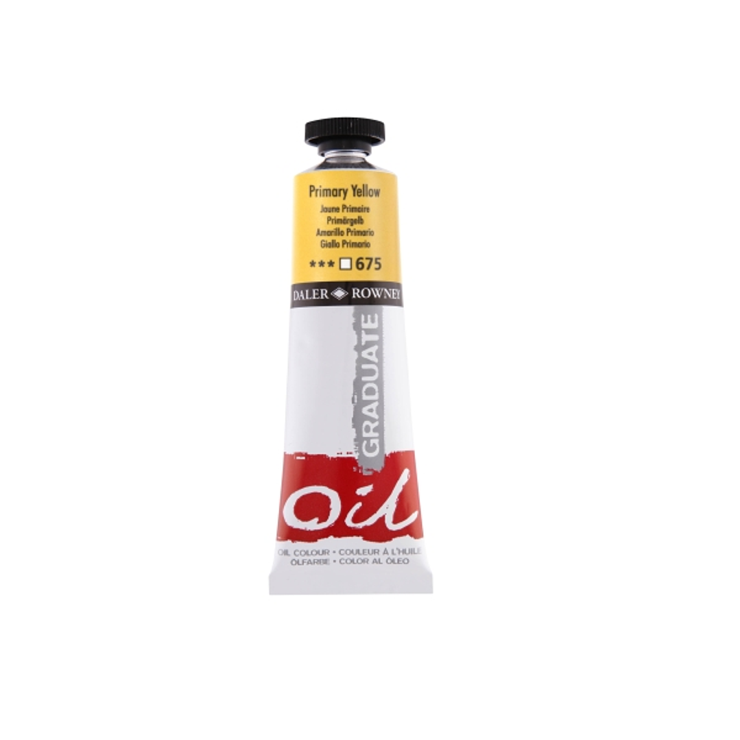 Daler Rowney Graduate Pintura al Oleo - Tubo de Aluminio - 38ml - Color Amarillo Primario 1