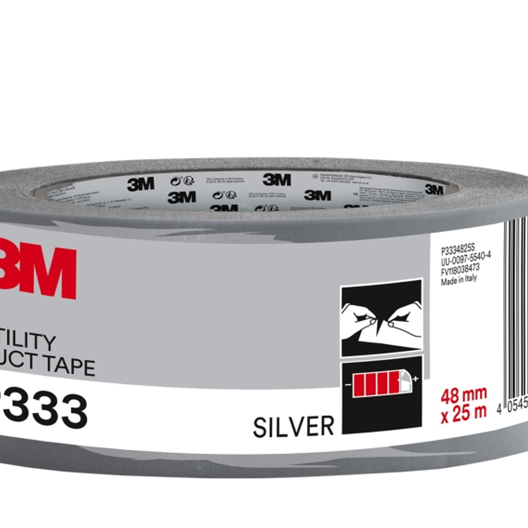 3M Cinta Adhesiva Americana - 48mm x 25m - Color Plata 1