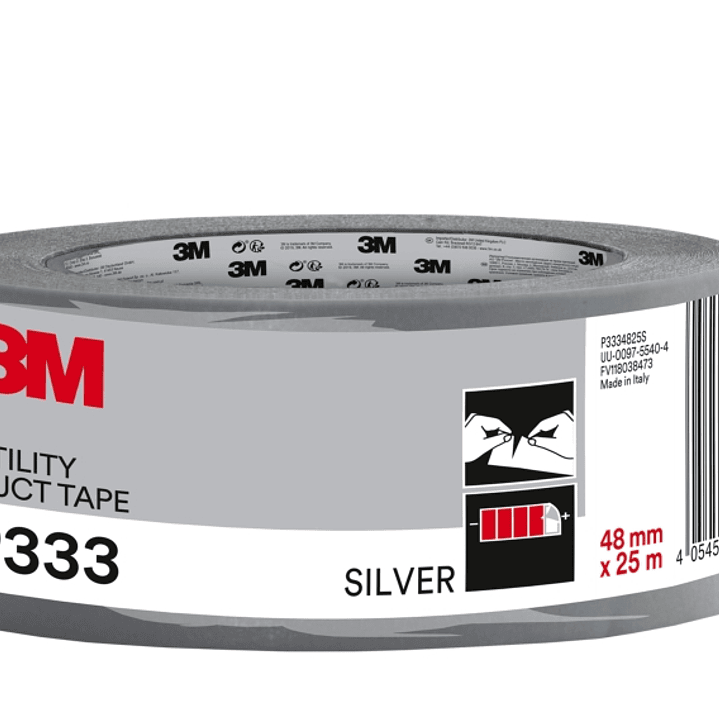 3M Cinta Adhesiva Americana - 48mm x 25m - Color Plata 1