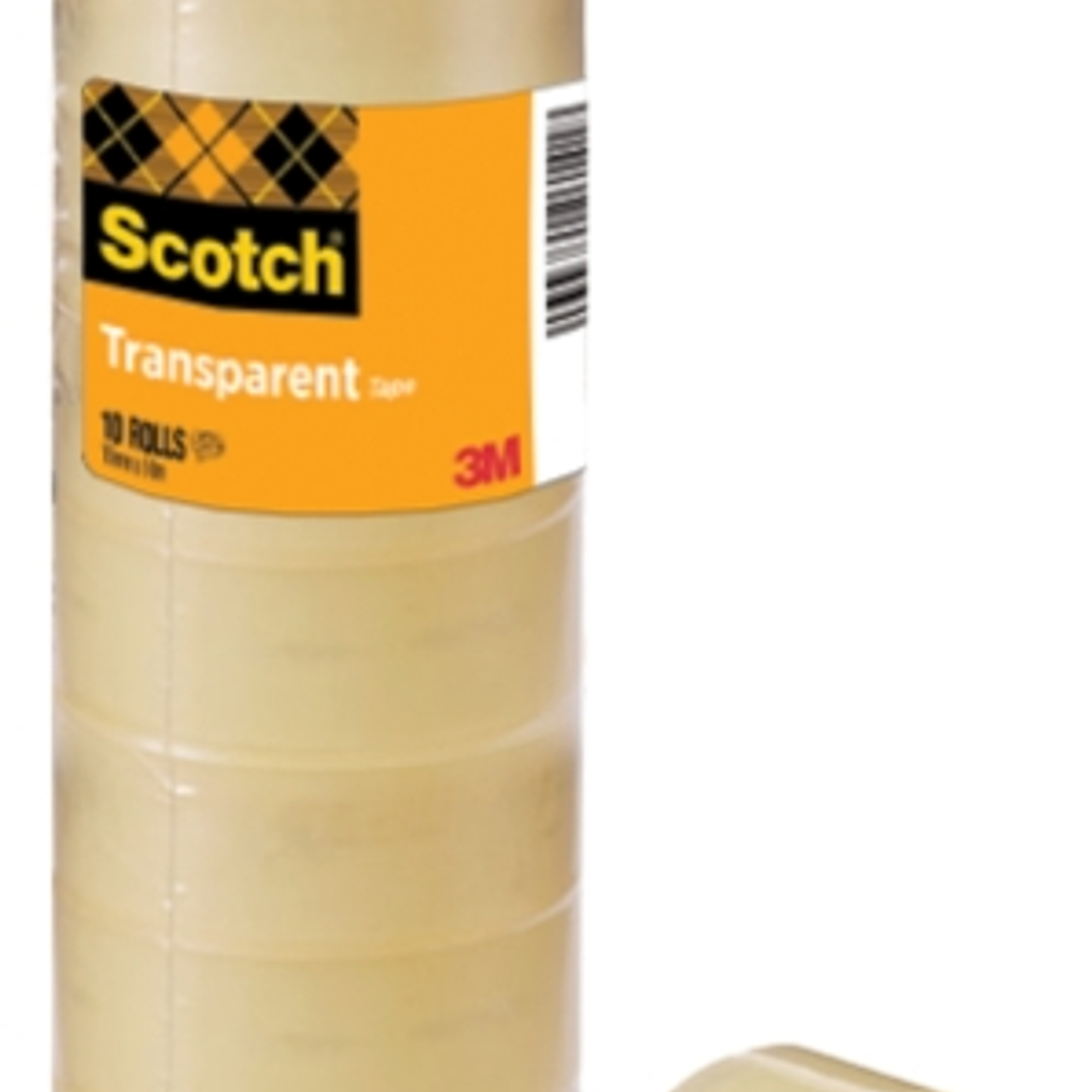 Scotch Pack de 10 Cintas Adhesivas 15mm x 10m - Transparente 1