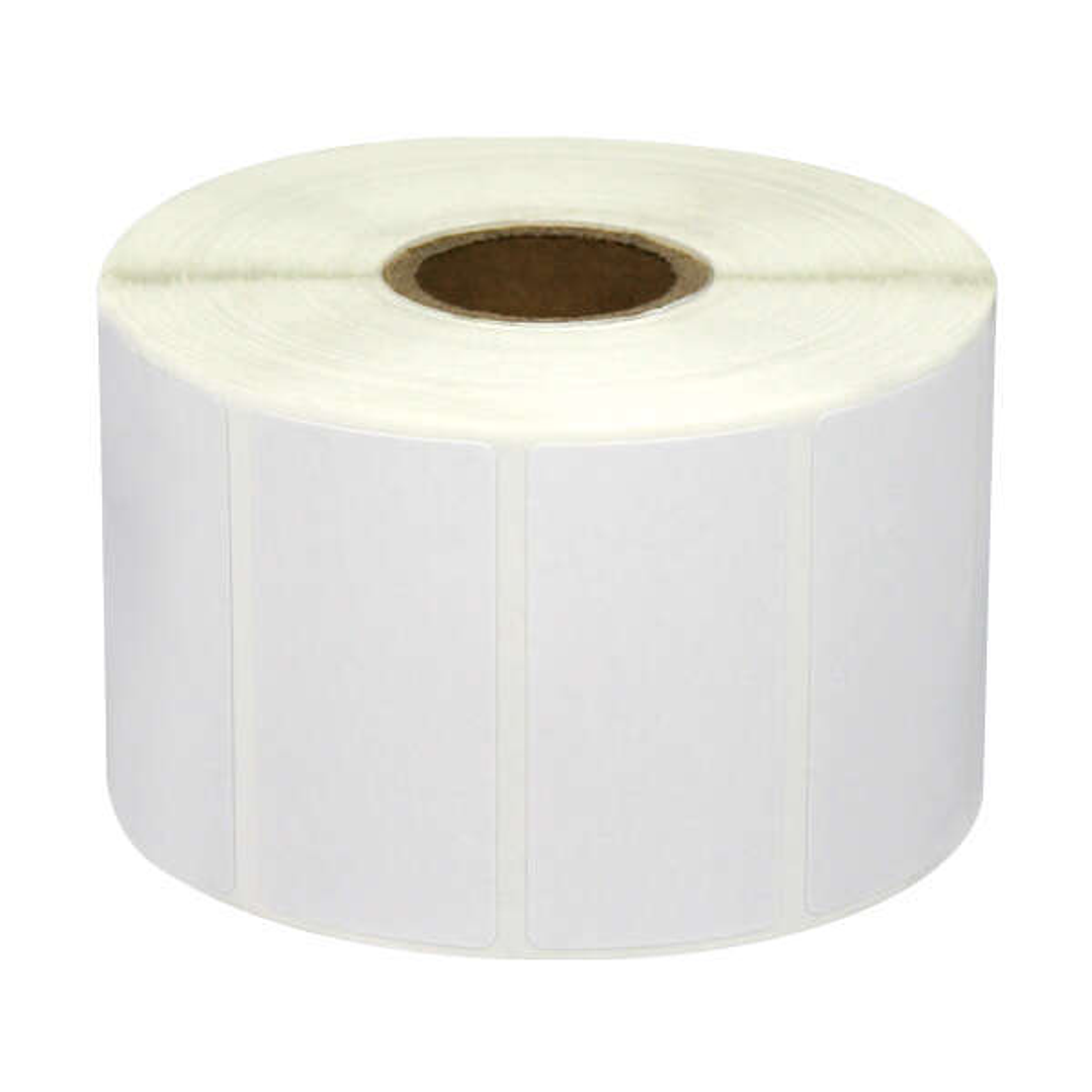 Zebra Z-Perform 1000T/Z-Select 2000D/2000T Etiquetas Genericas Perforadas 50x25 mm - 1300 Unidades - Reemplaza 880199-025D/3007201-T/880007-025D 1