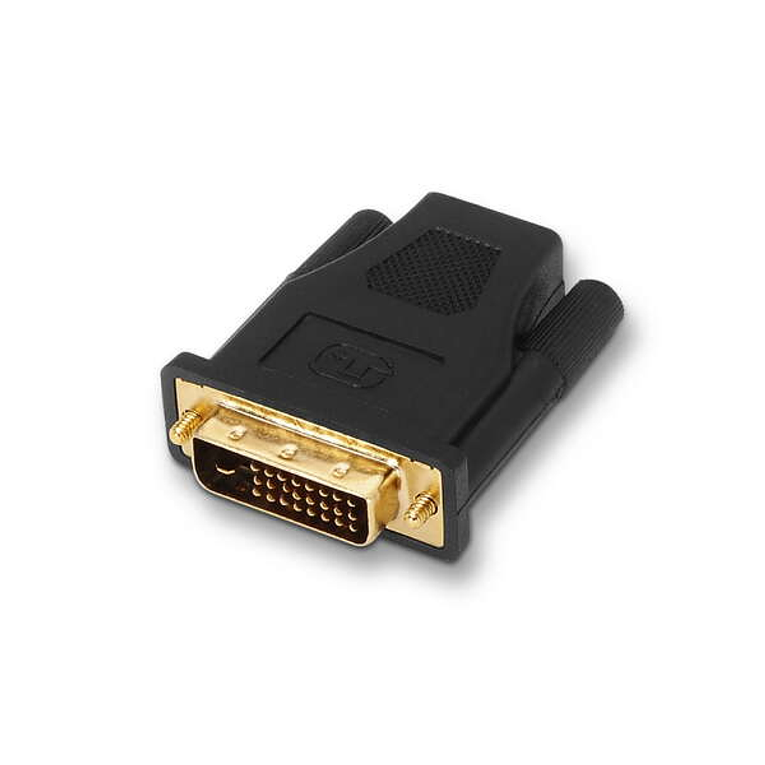 Aisens Adaptador DVI a HDMI - 24+1/M-HDMI A Hembra Blindado en Oro - Full HD - Color Negro 1