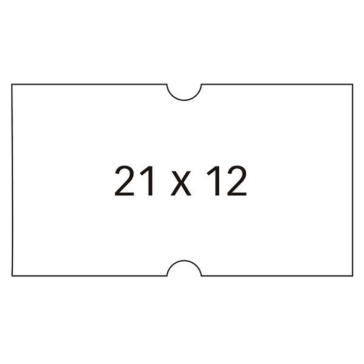 Apli Etiquetas Blancas para Maquinas Etiquetadoras de Precios de 1 Linea - Tamaño 21x12mm - Pack de 6 Rollos con 1000 Etiquetas Cada Uno - Adhesivo Pe 1