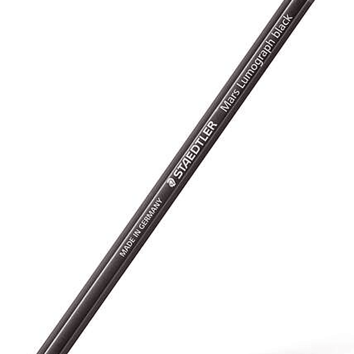 Staedtler Mars Lumograph Black Artist Pencil 100B Lapiz de Grafito - Mina 6B - Resistencia a la Rotura - Madera de Bosques Sostenibles 1