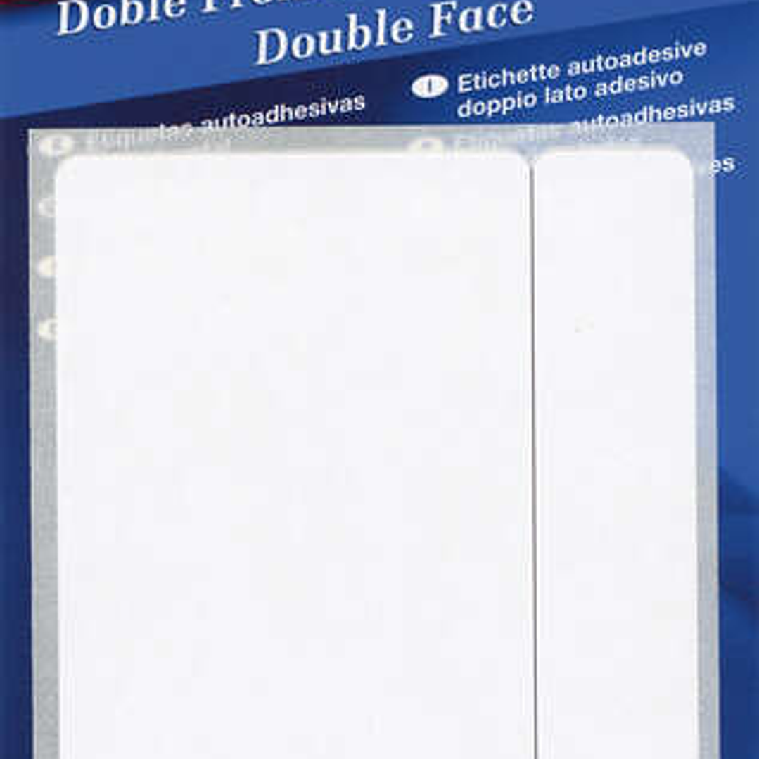 Apli Etiquetas Doble Frontal Blancas 8.0 x 12.0mm 1