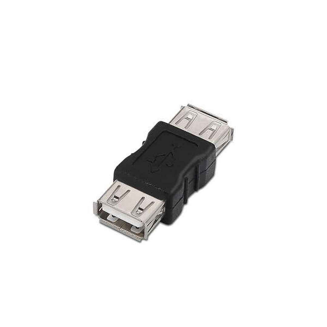 Aisens Adaptador USB 2.0 - Tipo A Hembra-A Hembra para Unir Dos Cables de USB - Color Negro 1