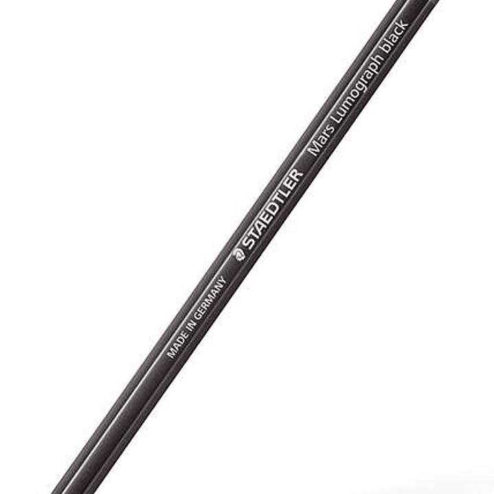 Staedtler Mars Lumograph Black Artist Pencil 100B Lapiz de Grafito - Mina 7B - Resistencia a la Rotura - Madera de Bosques Sostenibles 1