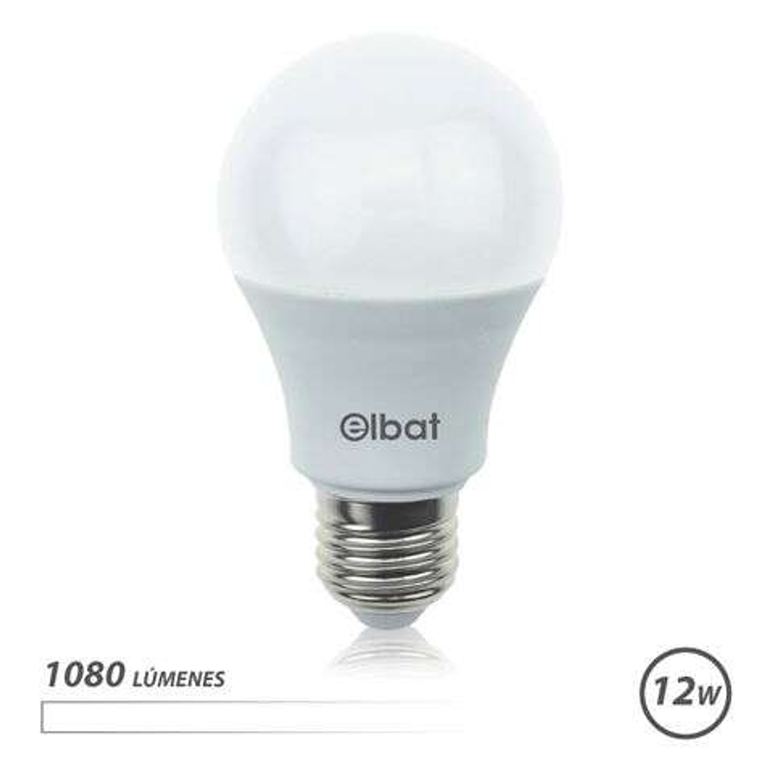 Elbat Bombilla LED A60 - 12W - 1080lm - E27 - Luz Blanca 1