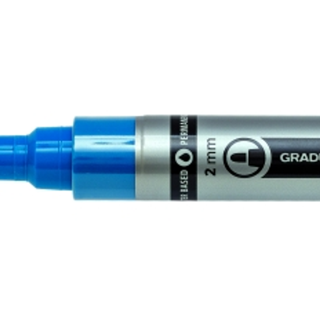 Lyra Mark All Rotulador Permanente - Multisuperficie - Punta Redonda - 2mm - Color Azul Claro 1