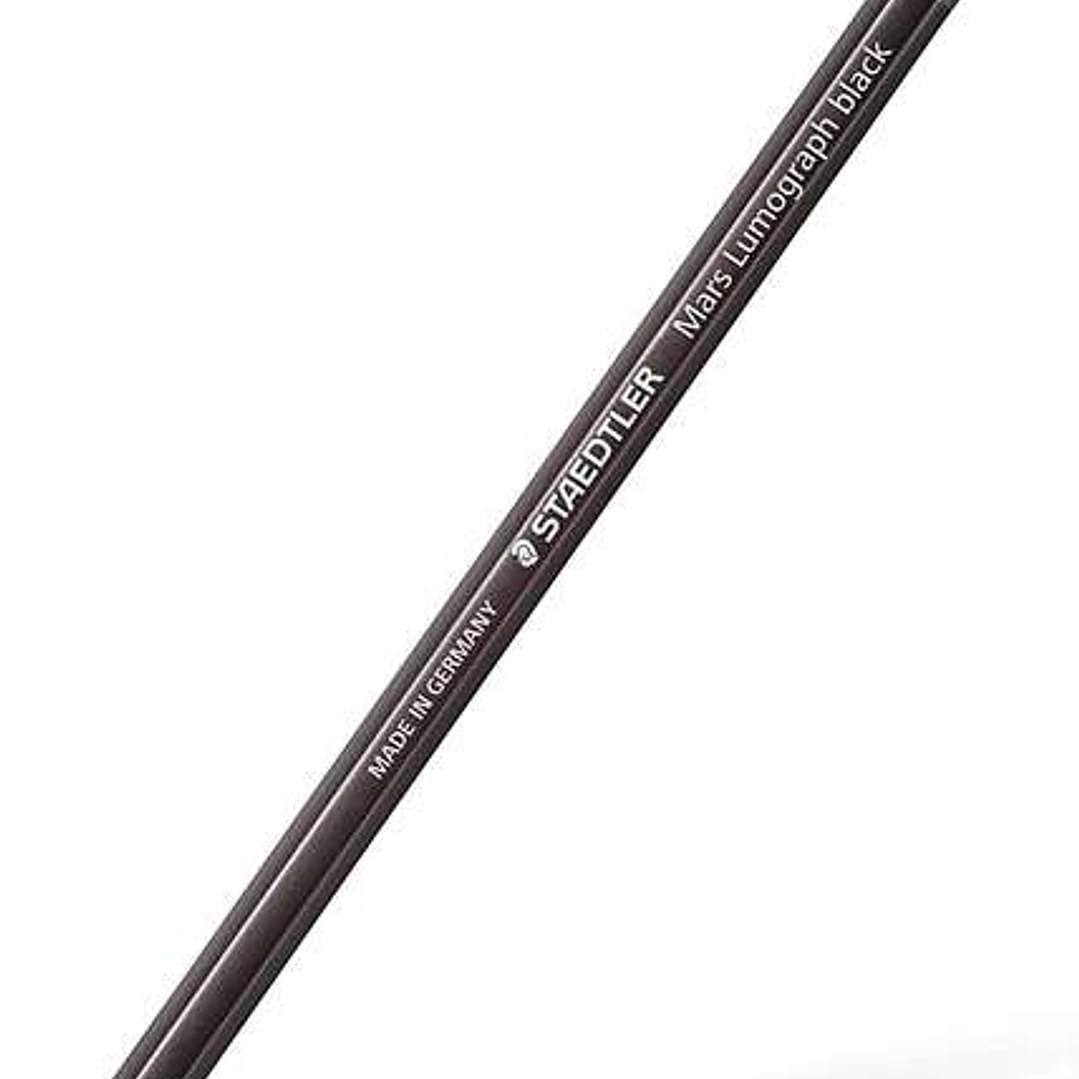 Staedtler Mars Lumograph Black Artist Pencil 100B Lapiz de Grafito - Mina 8B - Resistencia a la Rotura - Madera de Bosques Sostenibles 1