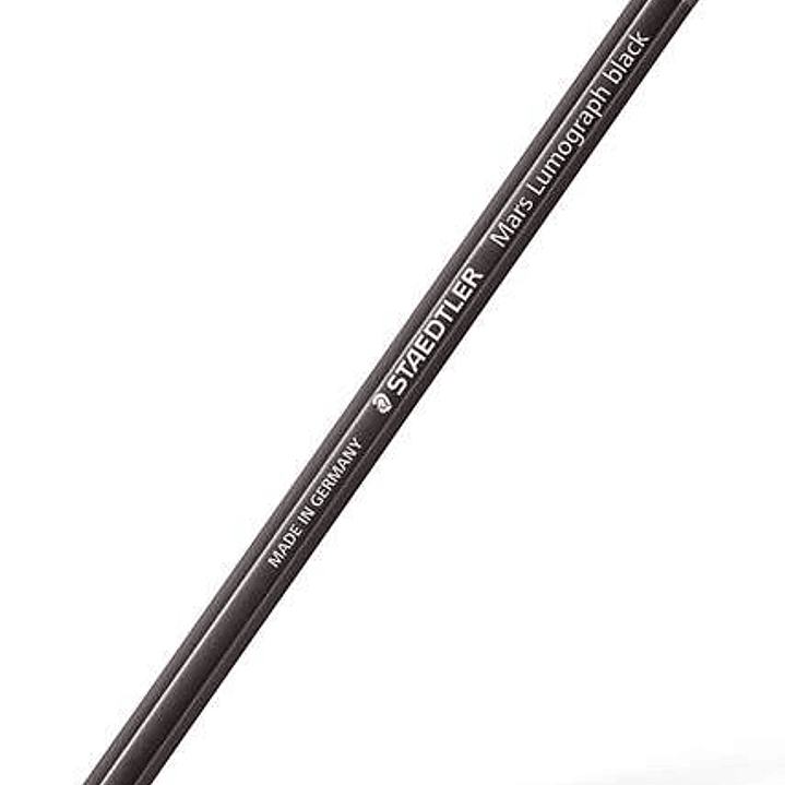 Staedtler Mars Lumograph Black Artist Pencil 100B Lapiz de Grafito - Mina 8B - Resistencia a la Rotura - Madera de Bosques Sostenibles 1