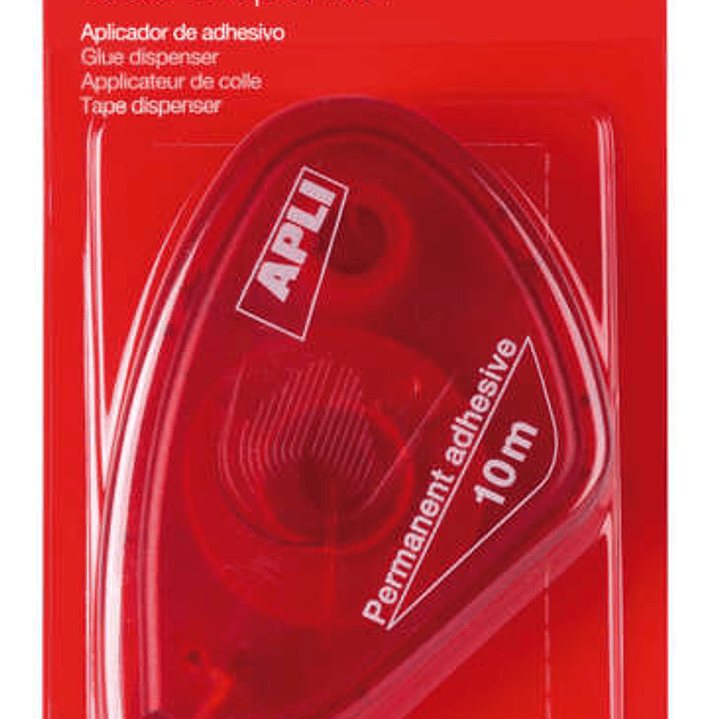 Apli Aplicador Adhesivo Doble Cara 8mm x 10m - Facil de Usar - Adhesivo Fuerte - Ideal para Manualidades y Proyectos Escolares - Transparente 1