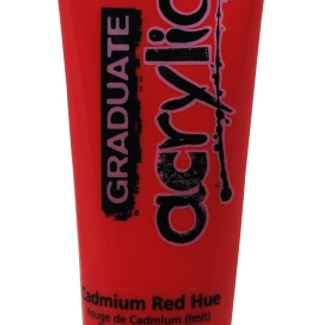 Daler Rowney Graduate Pintura Acrilica - Tubo de Plastico - 120ml - Color Rojo de Cadmio 1