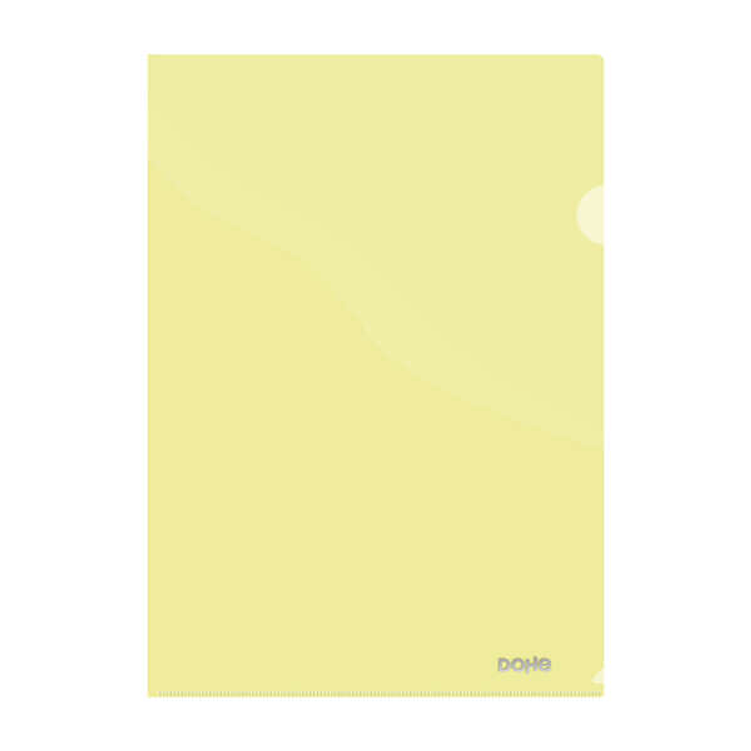 Dohe Dossier Uñero Premium Tamaño A4 - 210x297mm - Fabricado en Polipropileno Translucido de 180 Micras - Color Amarillo 1