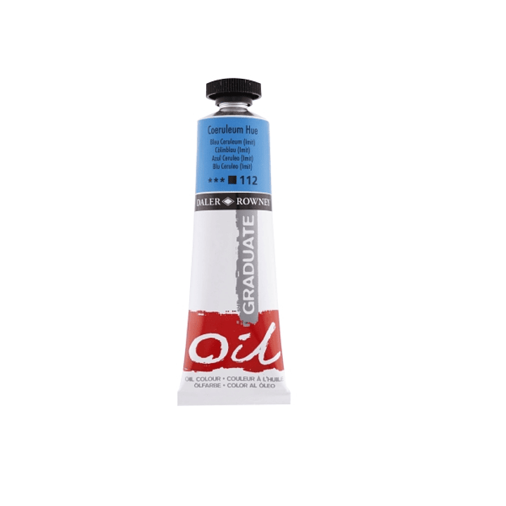 Daler Rowney Graduate Pintura al Oleo - Tubo de Aluminio - 38ml - Color Azul Ceruleo 1