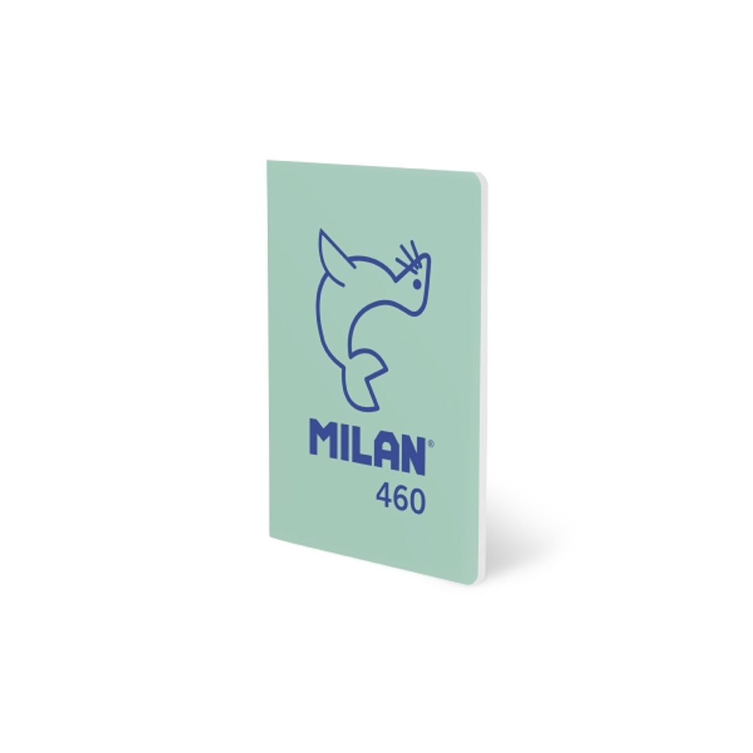 Milan 460 Since 1918 Libreta A5 Grapada - Hojas Blancas - 24 Hojas de 95g - Color Menta 1