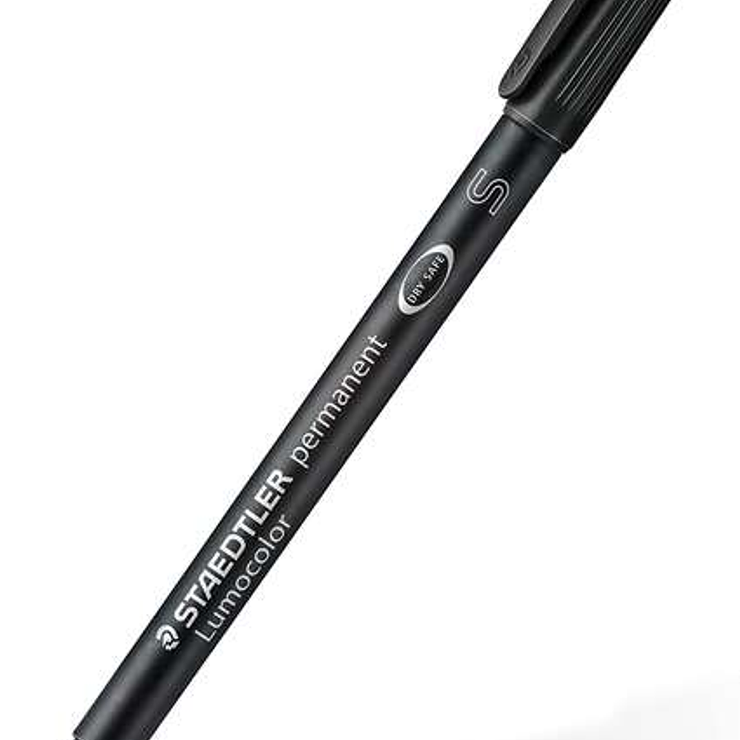 Staedtler Lumocolor Permanent 313 Rotulador Permanente de Punta Fina - Trazo 0.4mm - Secado Rapido - Color Negro 1