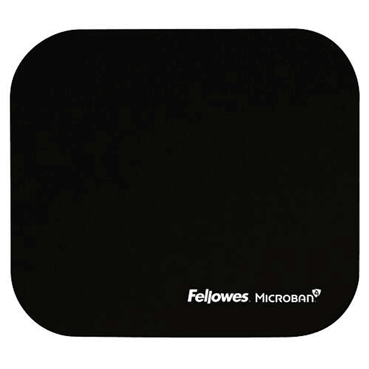 Fellowes Alfombrilla para Raton con Microban - Proteccion Antibacteriana - Base de Goma - 23.2x19.9cm - Color Negro 1
