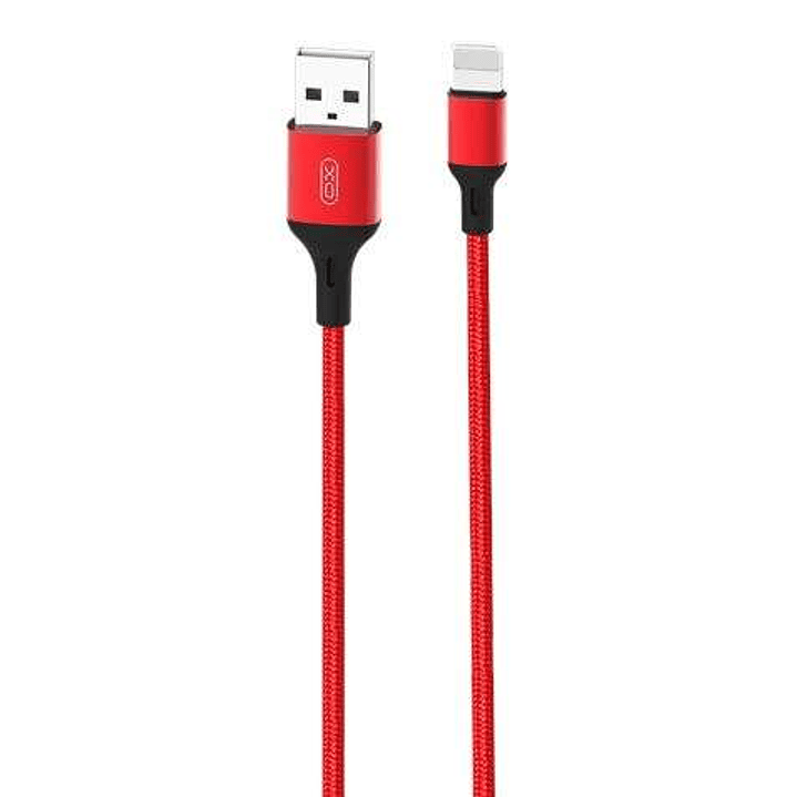 XO Cable NB143 Cordon USB - Lightning - 2.4A - 2m - Color Rojo 1