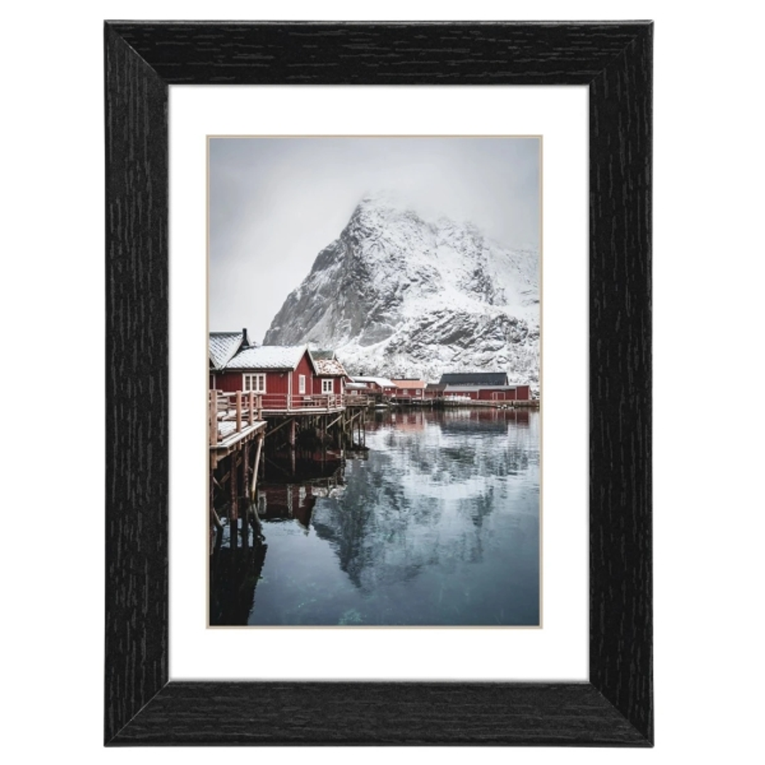 Hama Oslo Marco de Fotos 15x20cm - Madera - Madera MDF - 22.6x17.6x1.8cm - Color Negro 1