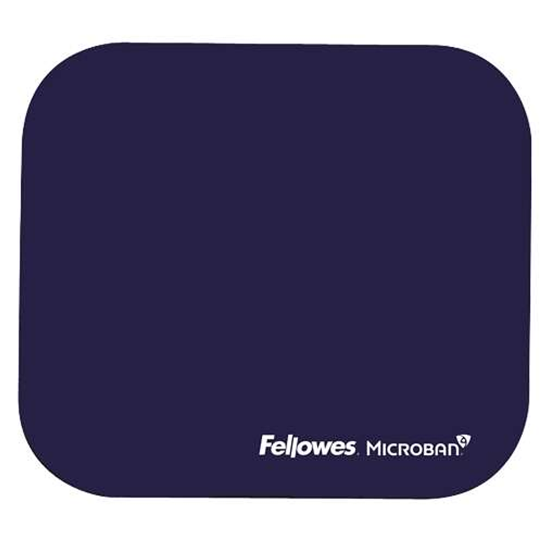 Fellowes Alfombrilla para Raton con Microban - Proteccion Antibacteriana - Base de Goma - 23.2x19.9cm - Color Azul 1