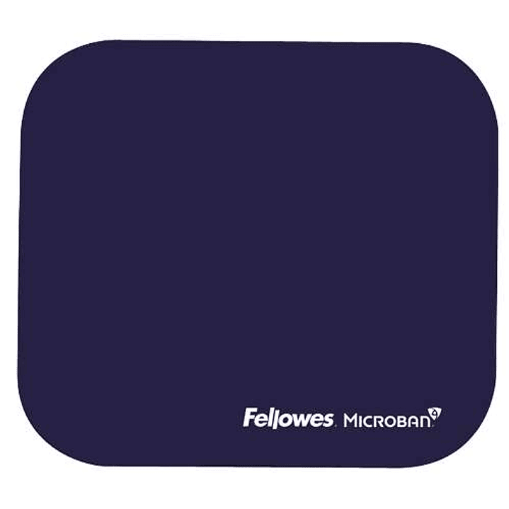 Fellowes Alfombrilla para Raton con Microban - Proteccion Antibacteriana - Base de Goma - 23.2x19.9cm - Color Azul 1