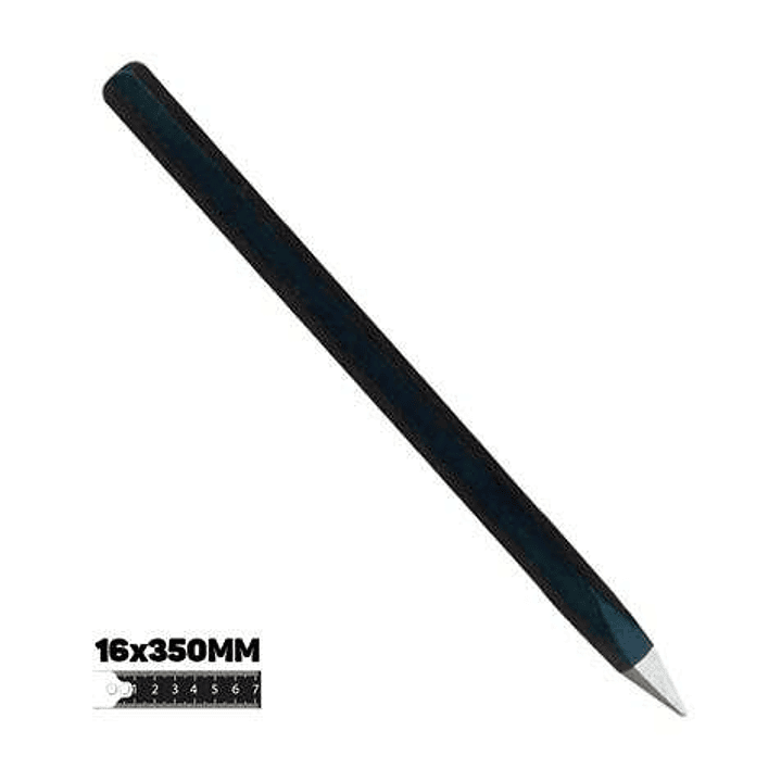 Blim Barra de Acero al Carbono - Medidas: 16 X 350 mm - Alta Resistencia al Impacto - Tratamiento Termico para Mayor Dureza - Color Negro 1