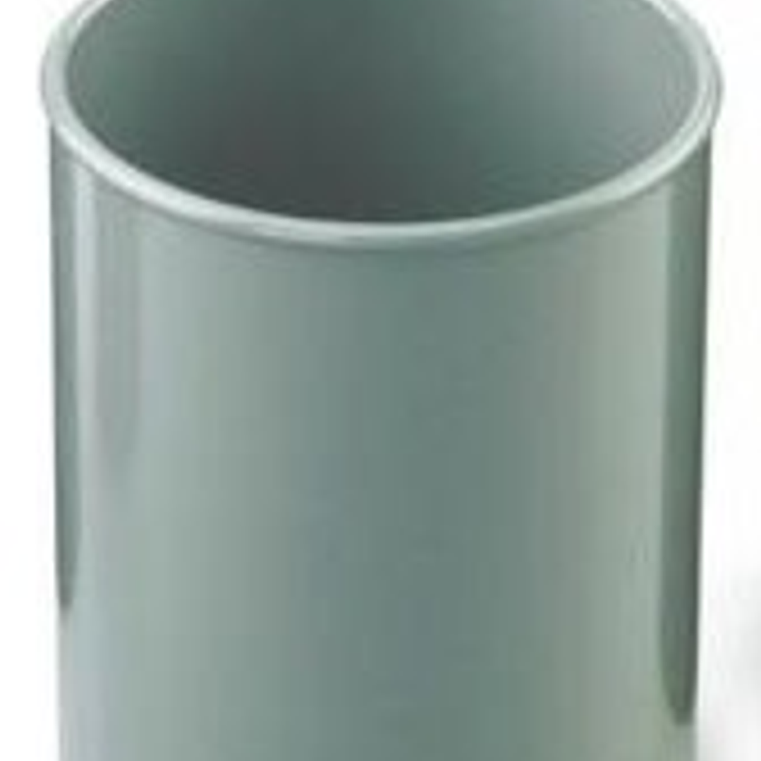 Faibo Cubilete Redondo 7.8x10cm - Fabricado en Poliestireno - 100% Reciclable - Color Gris 1