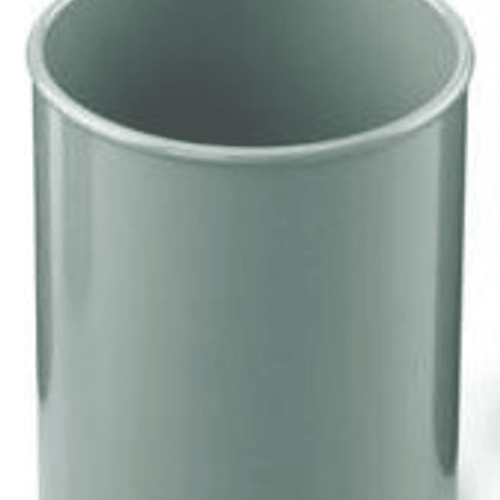 Faibo Cubilete Redondo 7.8x10cm - Fabricado en Poliestireno - 100% Reciclable - Color Gris 1