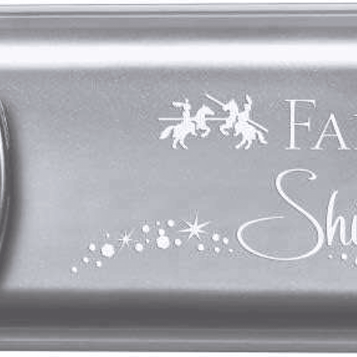 Faber-Castell Textliner 46 Metallic Marcador Fluorescente - Punta Biselada - Trazo entre 1mm y 5mm - Tinta con Base de Agua - Color Plata 1