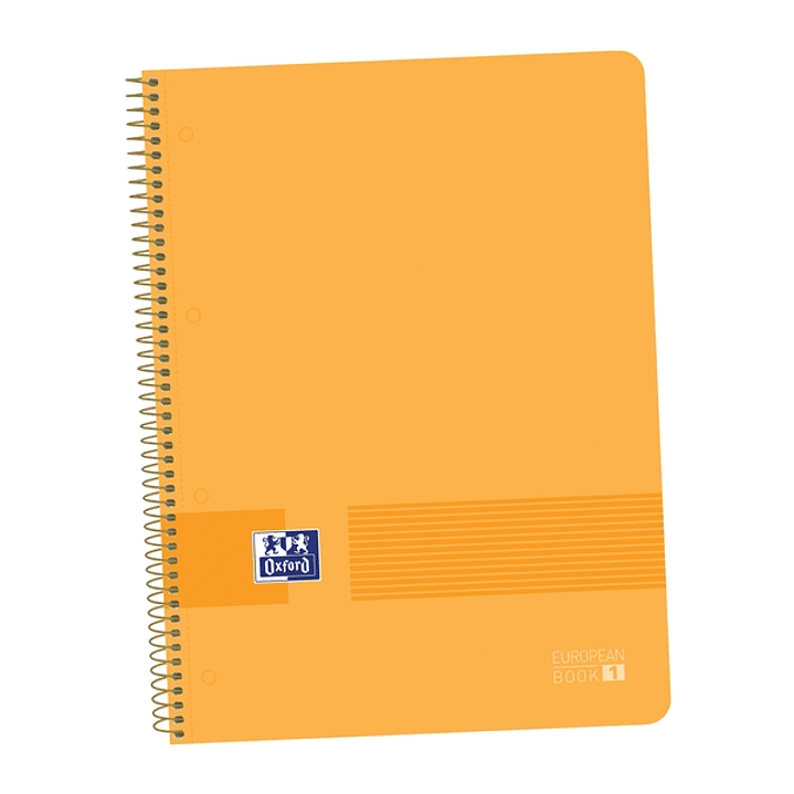 Oxford Live&Go A4+ Cuaderno de Plastico - Tapa Resistente - Formato A4+ - 80 Hojas Cuadriculadas 5x5 1