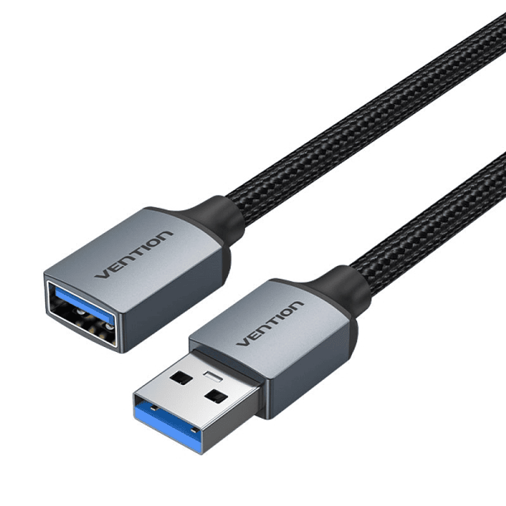 Vention Cable USB-A 3.0 Macho a USB 3.0 Hembra - 3m - Trenzado - Color Gris 1