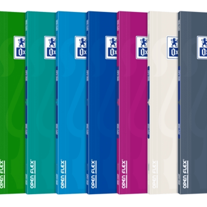 Oxford Openflex Libreta Grapada Tapa Plastico A4+ Seyes - Resistente Tapa de Plastico - Formato A4+ - Hojas con Lineas Seyes - con Margen 1