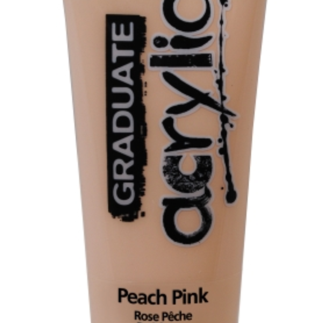 Daler Rowney Graduate Pintura Acrilica - Tubo de Plastico - 120ml - Color Rosa Melocoton 1