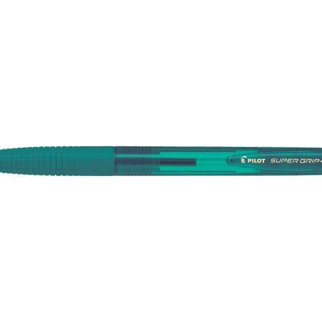 Pilot Boligrafo de Bola Retractil SuperGrip G - Punta Redonda 1.0mm - Trazo 0.4mm - Tinta de Aceite - Grip Ergonomico - Color Verde Bosque 1