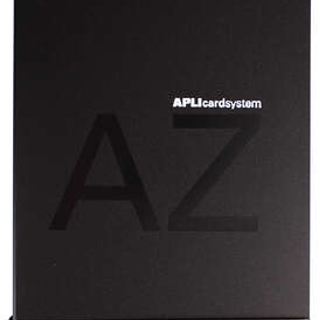 Apli Tarjetero de Polipropileno Negro 160 Tarjetas 1