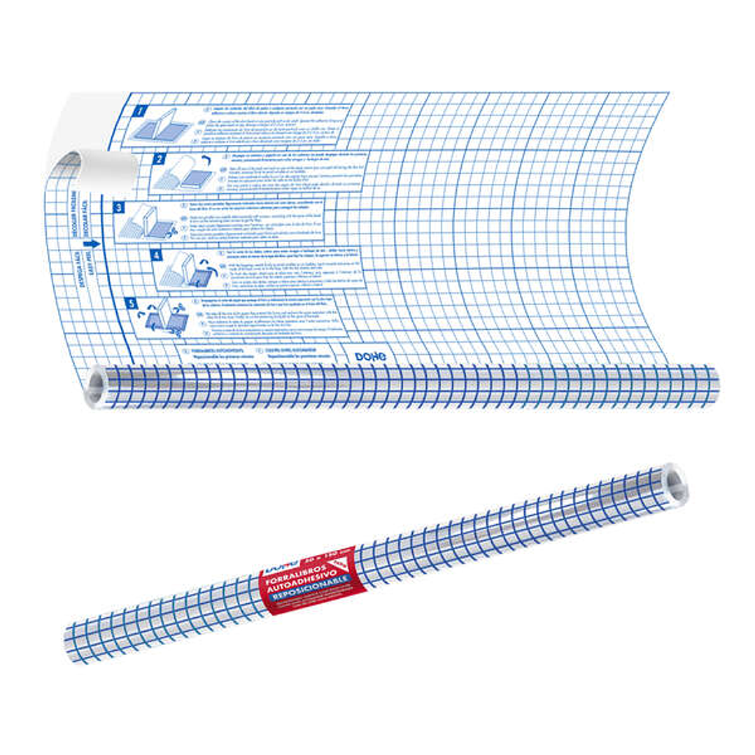 Dohe Rollo Forralibros Autoadhesivo - Tamaño 50x300cm - Material PVC 50 micras 1