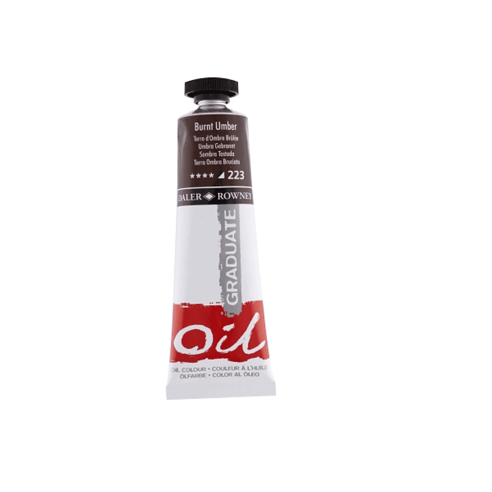Daler Rowney Graduate Pintura al Oleo - Tubo de Aluminio - 38ml - Color Sombra Tostada 1