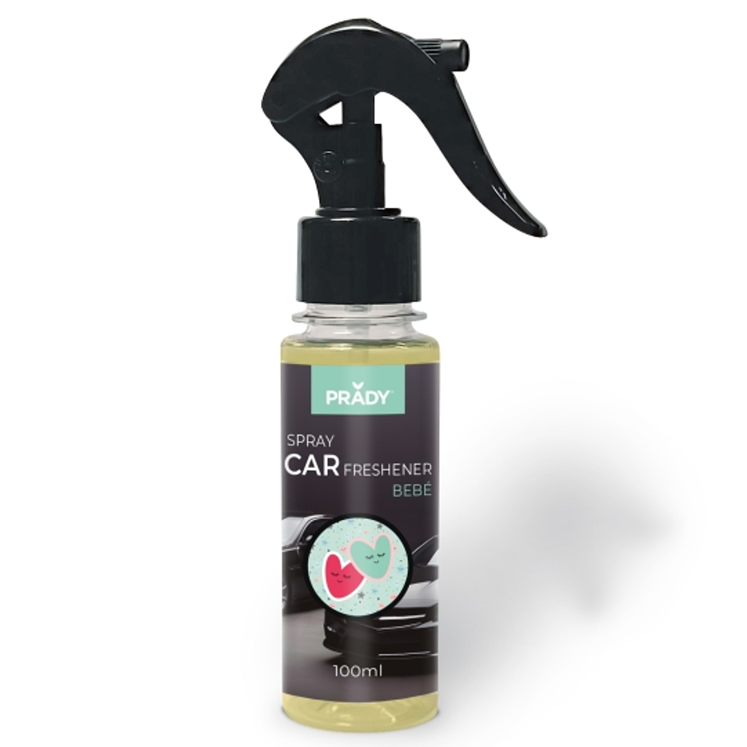 Prady Ambientador Coche Bebe - Frasco de 100 ml - Spray Pulverizador 1
