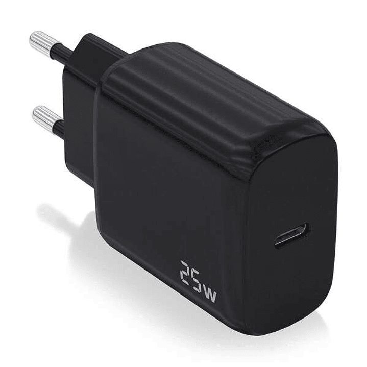 Aisens Cargador USB-C PD3.0 1 Puerto 1xUSB-C 25W - Color Negro 1