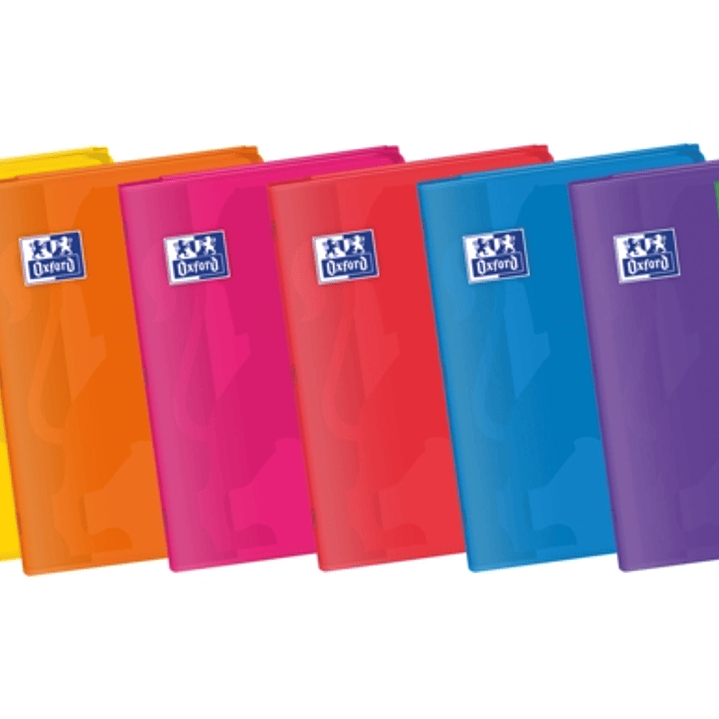Oxford Easybook A4 Libreta Grapada - Tapa de Plastico Resistente - 48 Hojas con Margen - Cuadricula 4x4 - Colores Surtidos 1